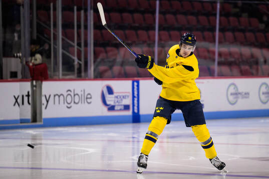 Leo Carlsson of Sweden at a practice session