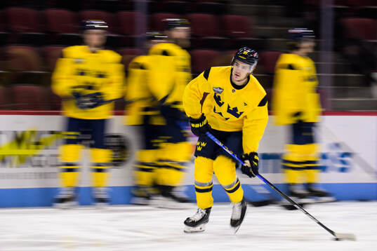 Leo Carlsson of Sweden at a practice session