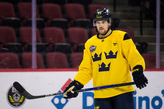 Viktor Arvidsson of Sweden at a practice session