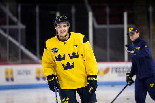 Leo Carlsson of Sweden at a practice session