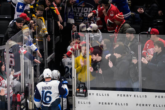 Aleksander Barkov of Finland leaves the ice