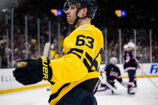 Jesper Bratt of Sweden celebrates