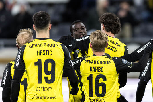 Häckens Abdoulaye Faye jublar