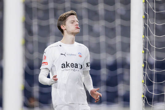 Helsingborgs Adrian Svanbäck deppar