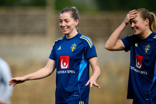 Linda Sembrant and Magdalena Eriksson of Sweden of the