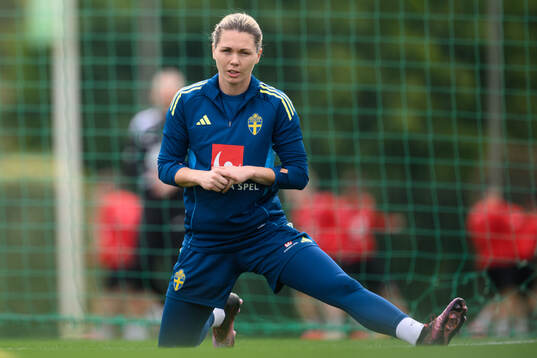 Goalkeeper Jennifer Falk of Sweden of the women’s