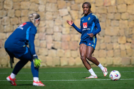 Evelyn Ijeh of Sweden of the women’s national football