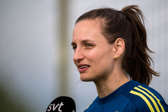 Nathalie Björn of the women’s national football team of