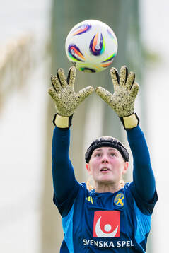 Goalkeeper Tove Enblom of the women’s national football