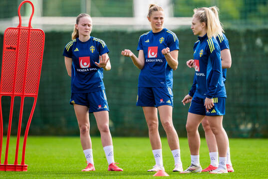 Matilda Vinberg, Fridolina Rolfö and Rebecka Blomqvist of