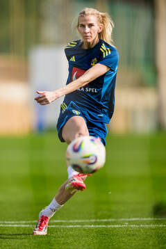 Sofia Jakobsson of the women’s national football team of