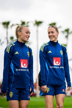 Hanna Bennison and Emma Kullberg of the women’s national