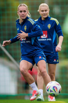 Hanna Lundkvist of the women’s national football team of