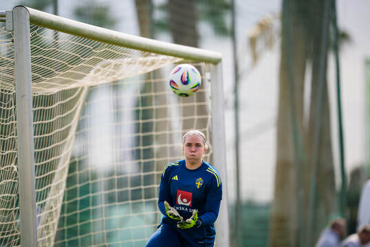 Goalkeeper Sofia Hjern of the women’s national football