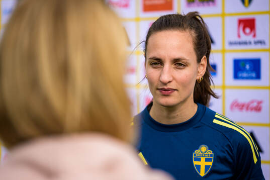 Nathalie Björn of the women’s national football team of