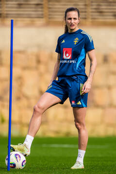 Nathalie Björn of the women’s national football team of