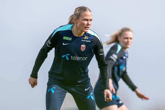 Guro Bergsvand of the Norwegian women's national football