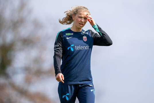 Justine Kielland of the Norwegian women's national football