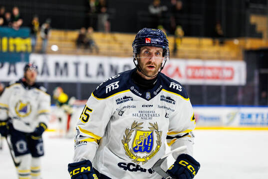 Södertäljes Sebastian Dyk jublar