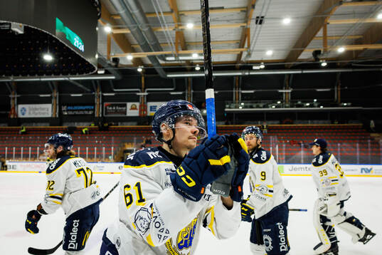 Södertäljes Miikka Pitkänen jublar