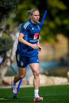 Jonna Andersson of the women’s national football team of