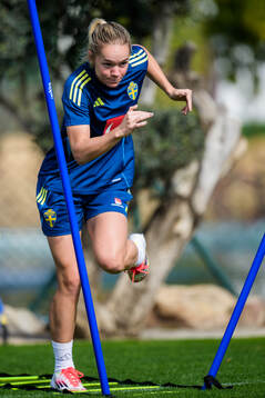 Hanna Lundkvist of the women’s national football team of