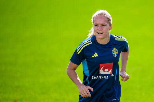 Hanna Lundkvist of the women’s national football team of