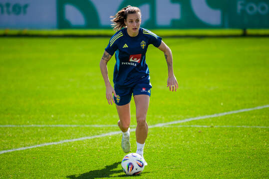 Nathalie Björn of the women’s national football team of