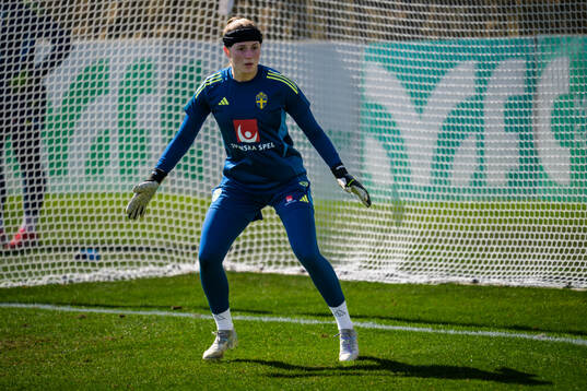 Goalkeeper Tove Enblom of the women’s national football