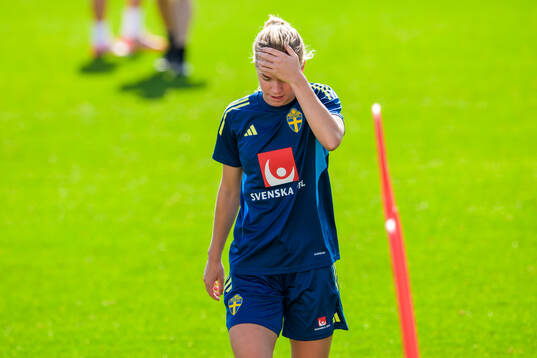 Hanna Lundkvist of the women’s national football team of