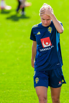 Hanna Lundkvist of the women’s national football team of