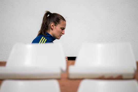 Nathalie Björn of the women’s national football team of