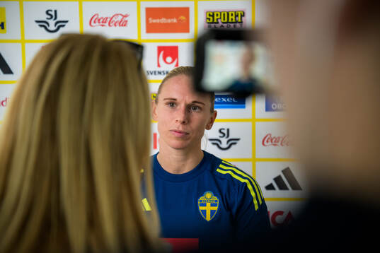 Jonna Andersson of the women’s national football team of