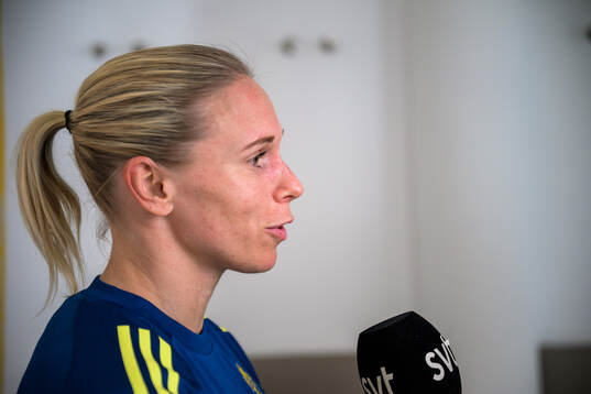 Jonna Andersson of the women’s national football team of