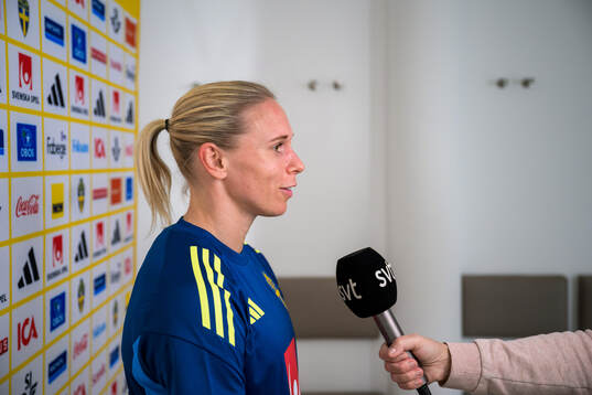 Jonna Andersson of the women’s national football team of