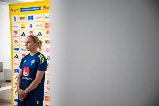 Jonna Andersson of the women’s national football team of