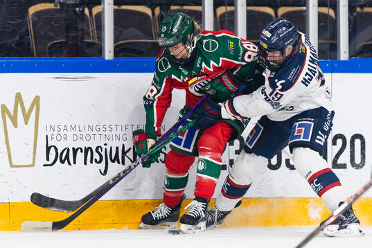 Frölundas Sydney Brodt och Linköpings Sara Hjalmarsson