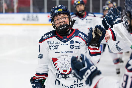 Linköpings Felicia Levin jublar
