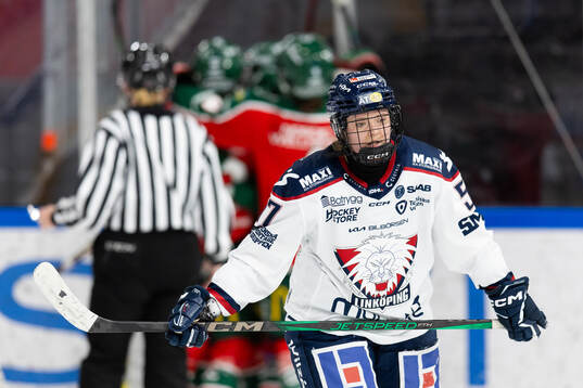 Linköpings Emmy Alasalmi deppar