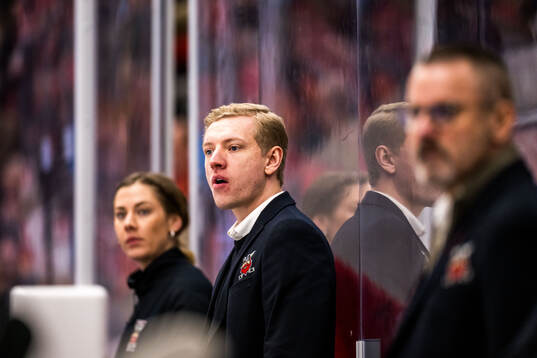 Nybros assisterande tränare Hampus Sylvegård