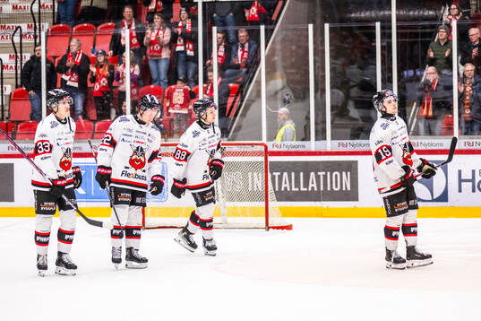Nybros Felix Olsson, Kalle Carlsson, Maksim Semjonov och