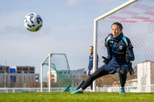Goalkeeper Cecilie Fiskerstrand of the Norwegian women's