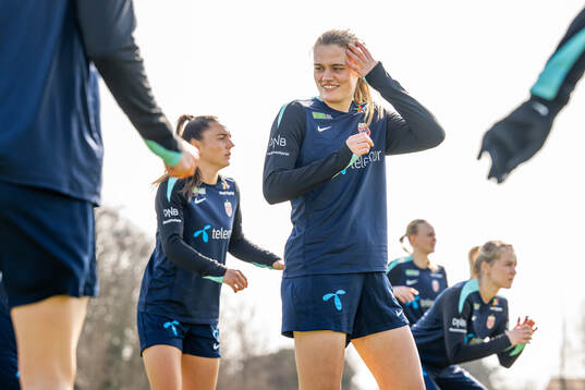 Mathilde Harviken of the Norwegian women's national