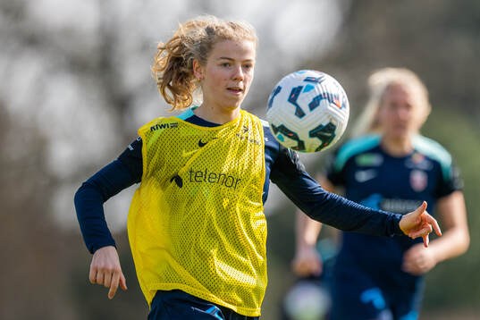 Justine Kielland of the Norwegian women's national football