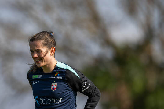 Tuva Hansen of the Norwegian women's national football team