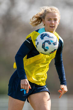 Justine Kielland of the Norwegian women's national football