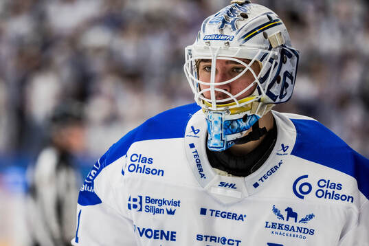 Leksands målvakt Marcus Gidlöf