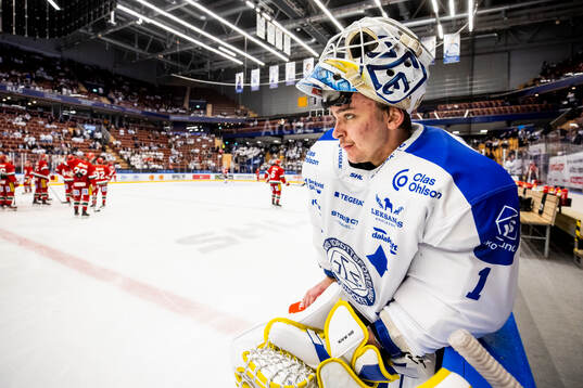 Leksands målvakt Marcus Gidlöf