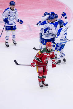 Leksands Kalle Östman jublar