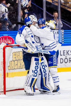 Leksands målvakt Marcus Gidlöf och Leksands Alexander